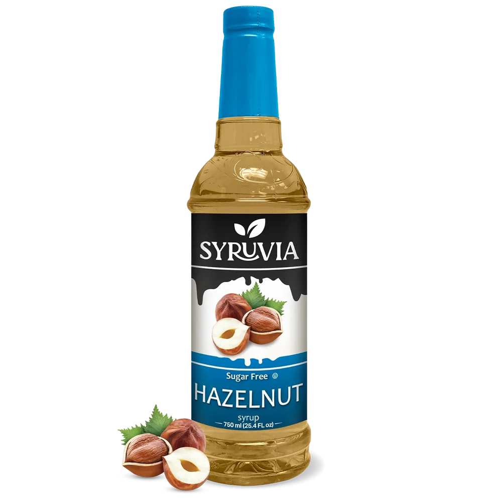 SYRUVIA SUGAR FREE HAZELNUT SYRUP 750ml