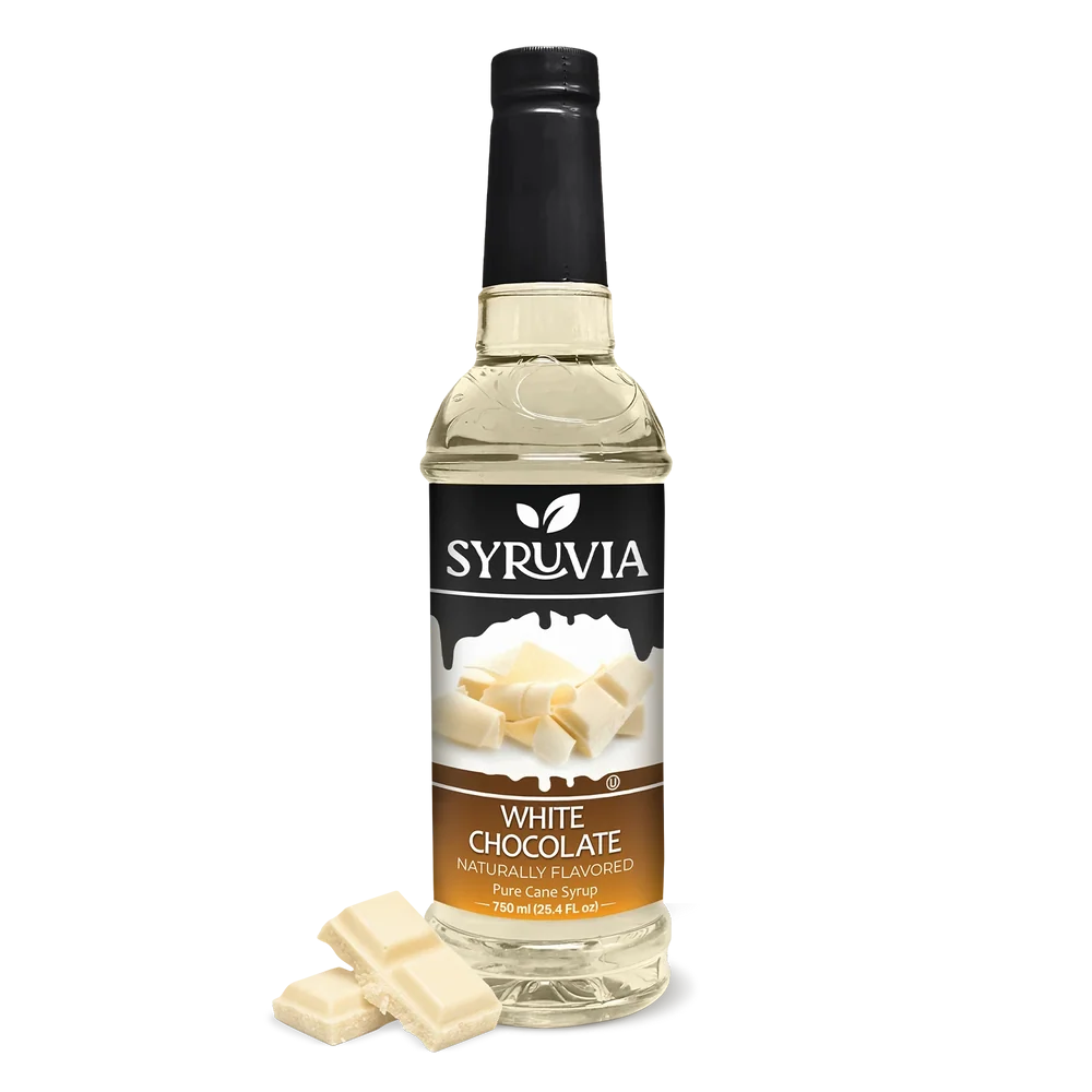 SYRUVIA WHITE CHOCOLATE SYRUP 750ml