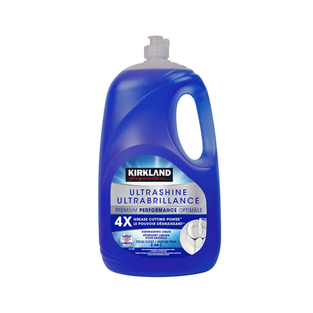 Kirkland Signature Ultra Shine Platinum Performance Fresh Scent Dishwashing Liquid 2.66L