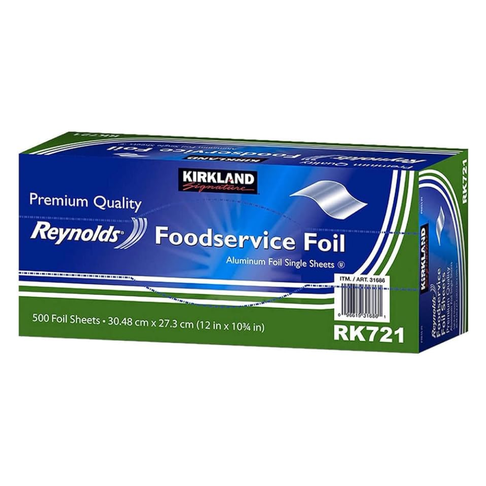 Kirkland Signature Reynolds Foodservice Aluminium Foil Sheets 500 Ct.