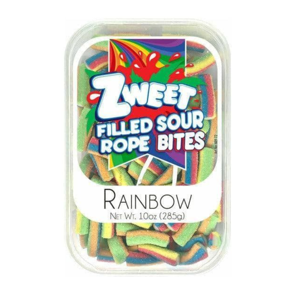 ZWEET SOUR RAINBOW ROPE BITES 285g
