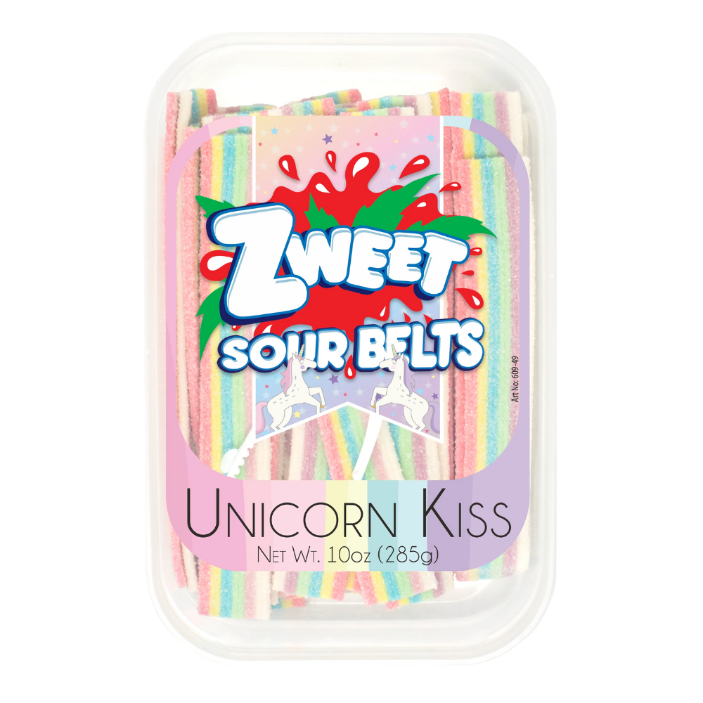 ZWEET SOUR BELTS UNICORN KISS 285g
