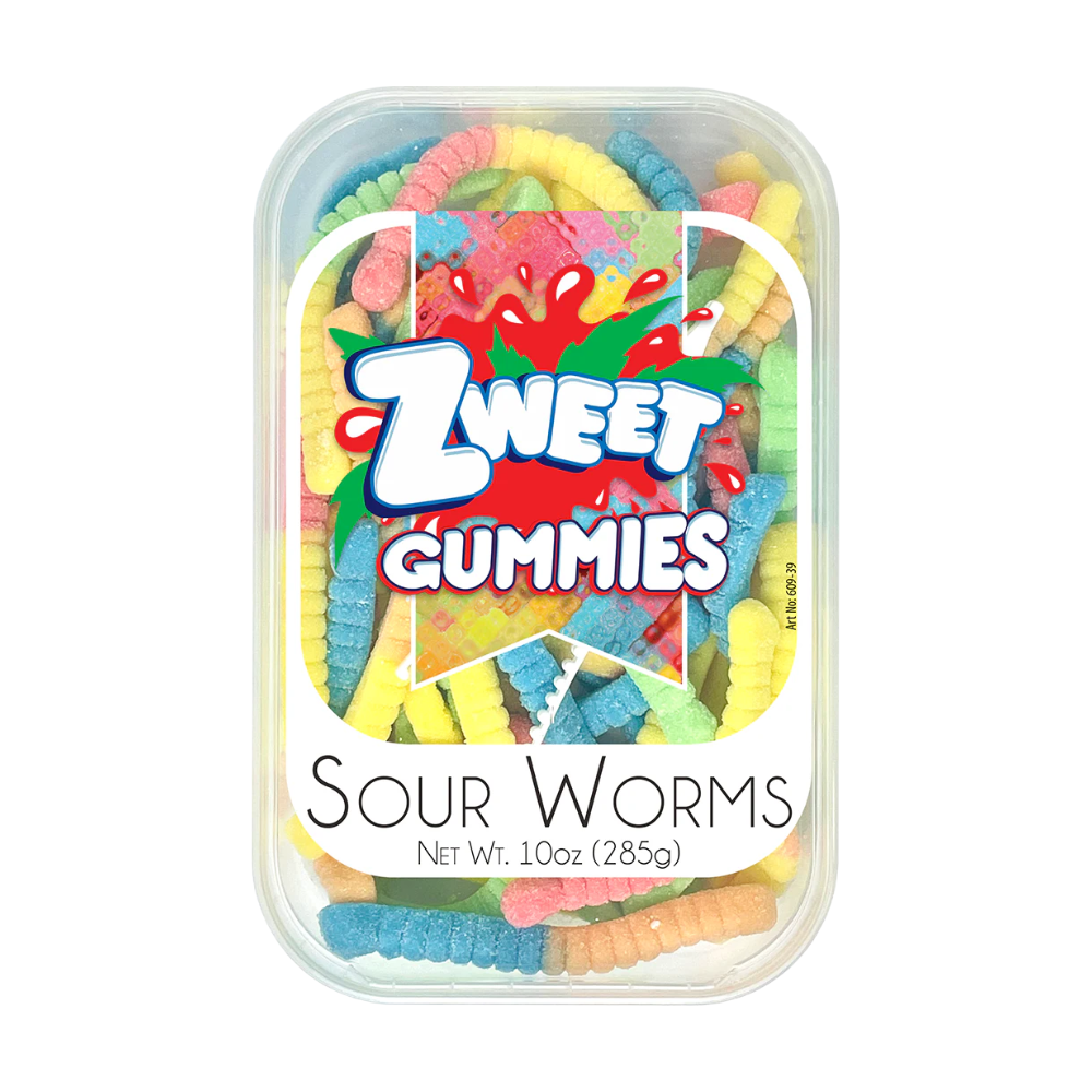 ZWEET GUMMY SOUR WORMS 285g