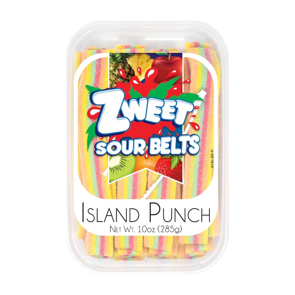 ZWEET SOUR BELTS ISLAND PUNCH 285g