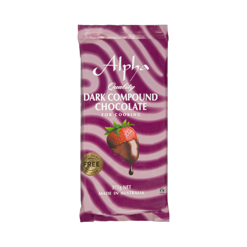 Alpha Dark Compound Cooking Chocolate 375g
