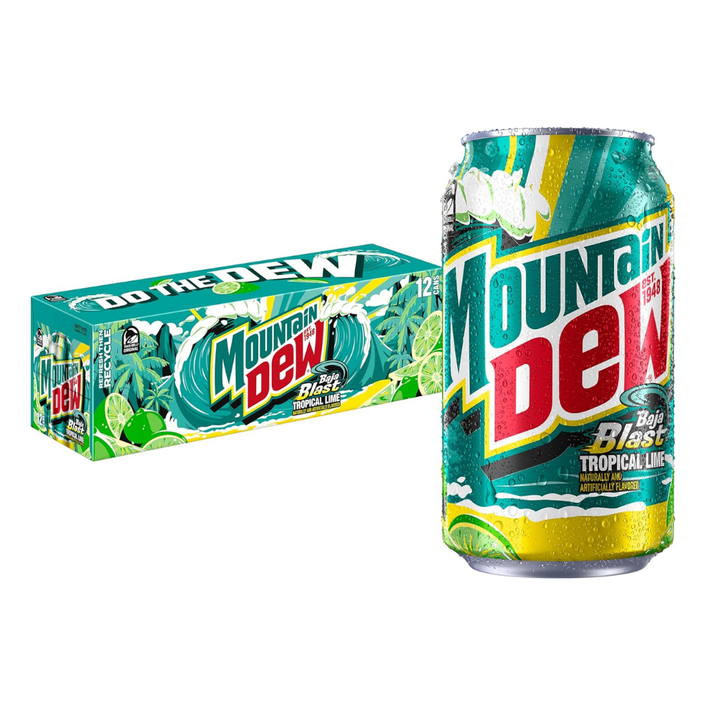 Mountain Dew Baja Blast 355ml x 12