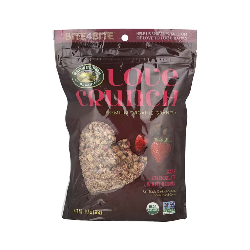 Nature's Path Love Crunch Premium Organic Granola Dark Chocolate & Red Berries 325g