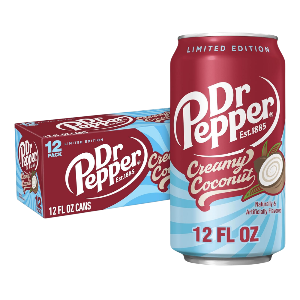 Dr Pepper Limited Edition Creamy Coconut 355ml 12 Pack