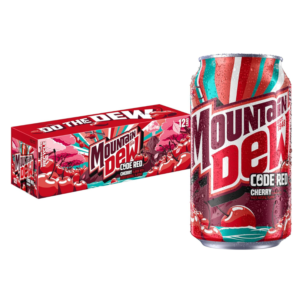 Mountain Dew Code Red Cherry 355ml x 12