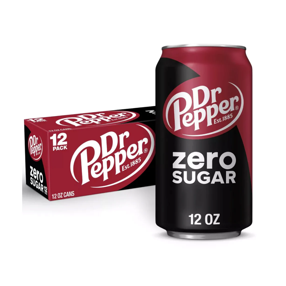 Dr Pepper Zero Sugar 355ml 12 Pack