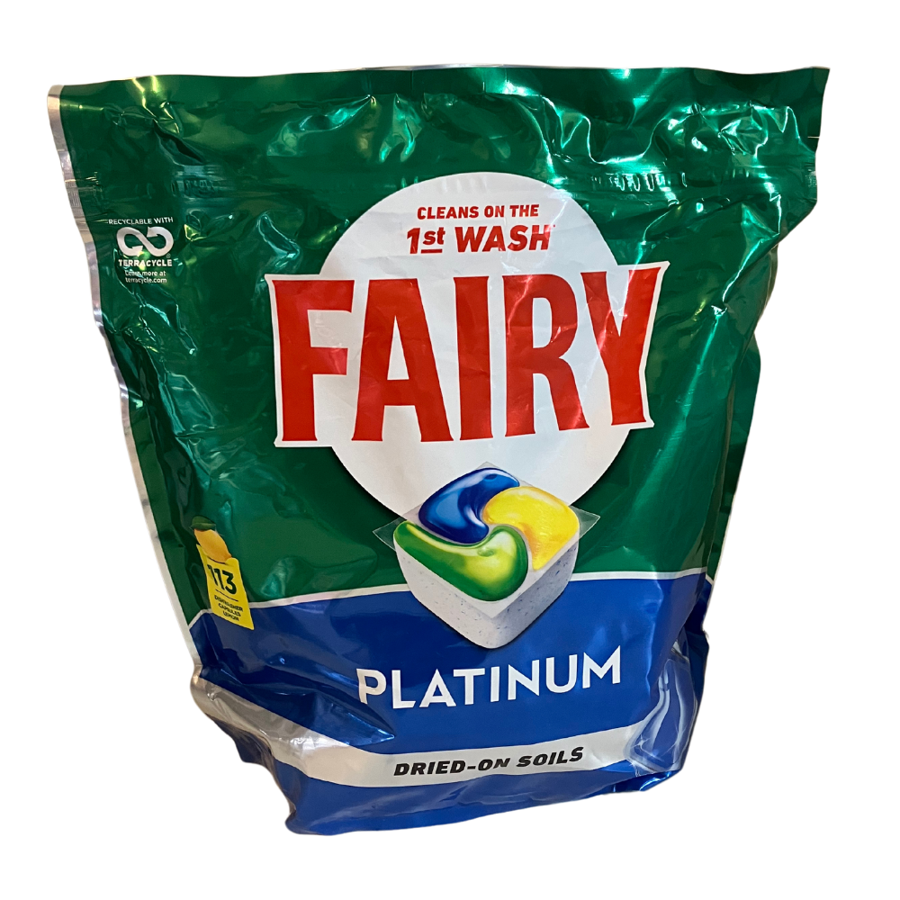 Fairy Platinum Dishwasher Capsules Lemon 113 Pack