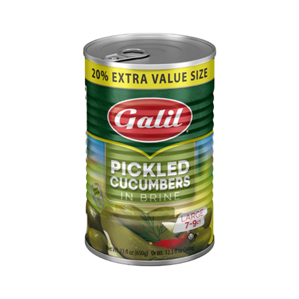 Galil Pickled Cucumbers In Brine 7-9 650g