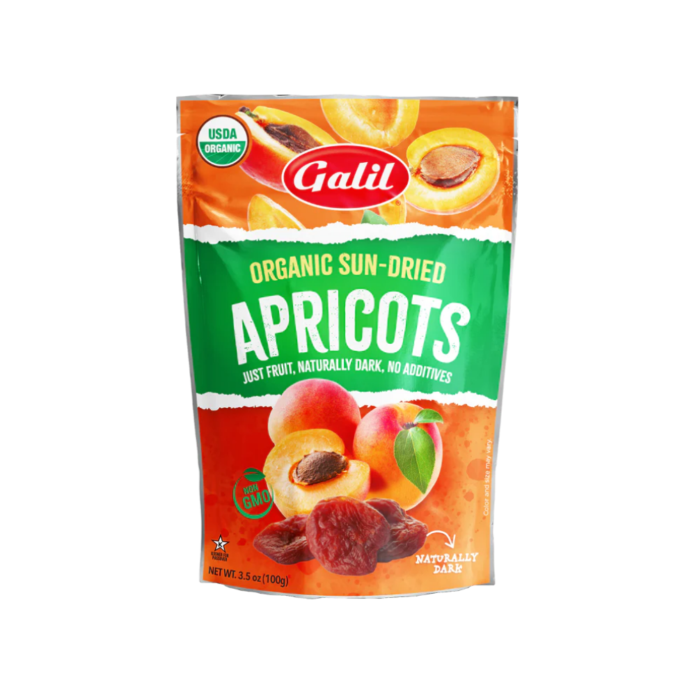 Galil Organic Sun-Dried Apricots 100g **(Best by Oct 2025)**