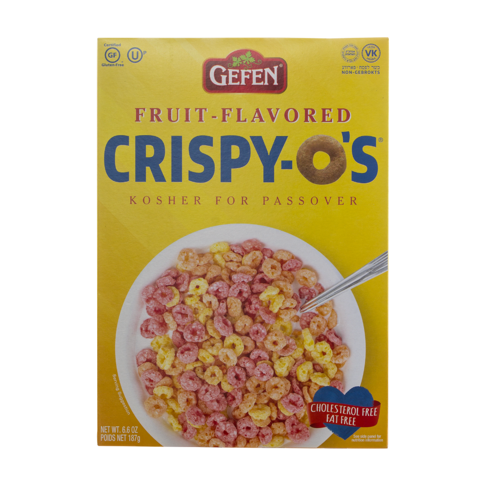 Gefen Crispy O's Cereal Fruit 187g