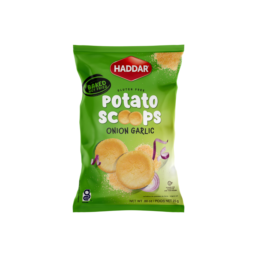 Haddar Potato Scoops Onion Garlic 25g