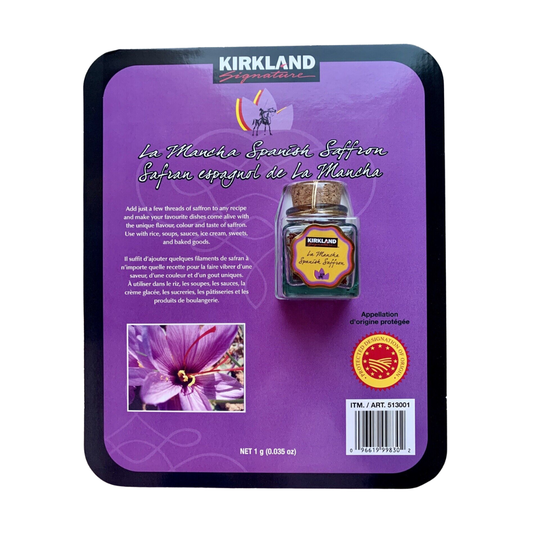 Kirkland Signature Spanish Saffron 1g Solly's Online Grocery