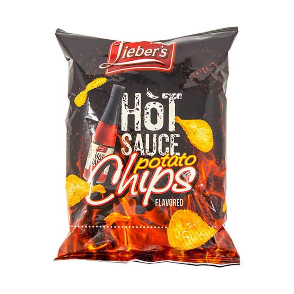 Liebers Hot Sauce Potato Chips Ripple 255g