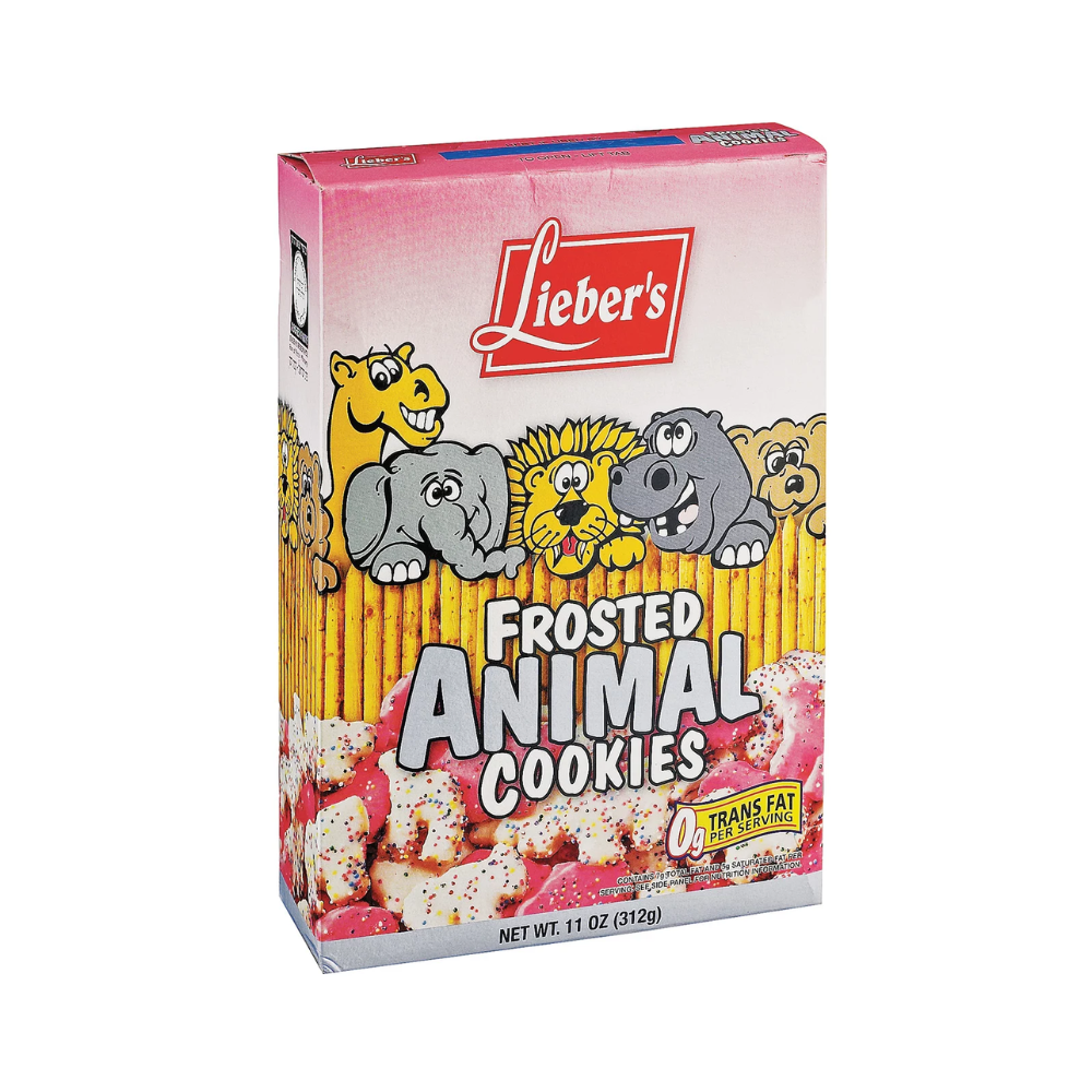 Liebers Gluten Free Frosted Animal Cookies 250g