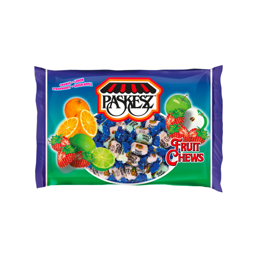 Paskesz Lollies Fruit Chews 340g Solly's Online Grocery