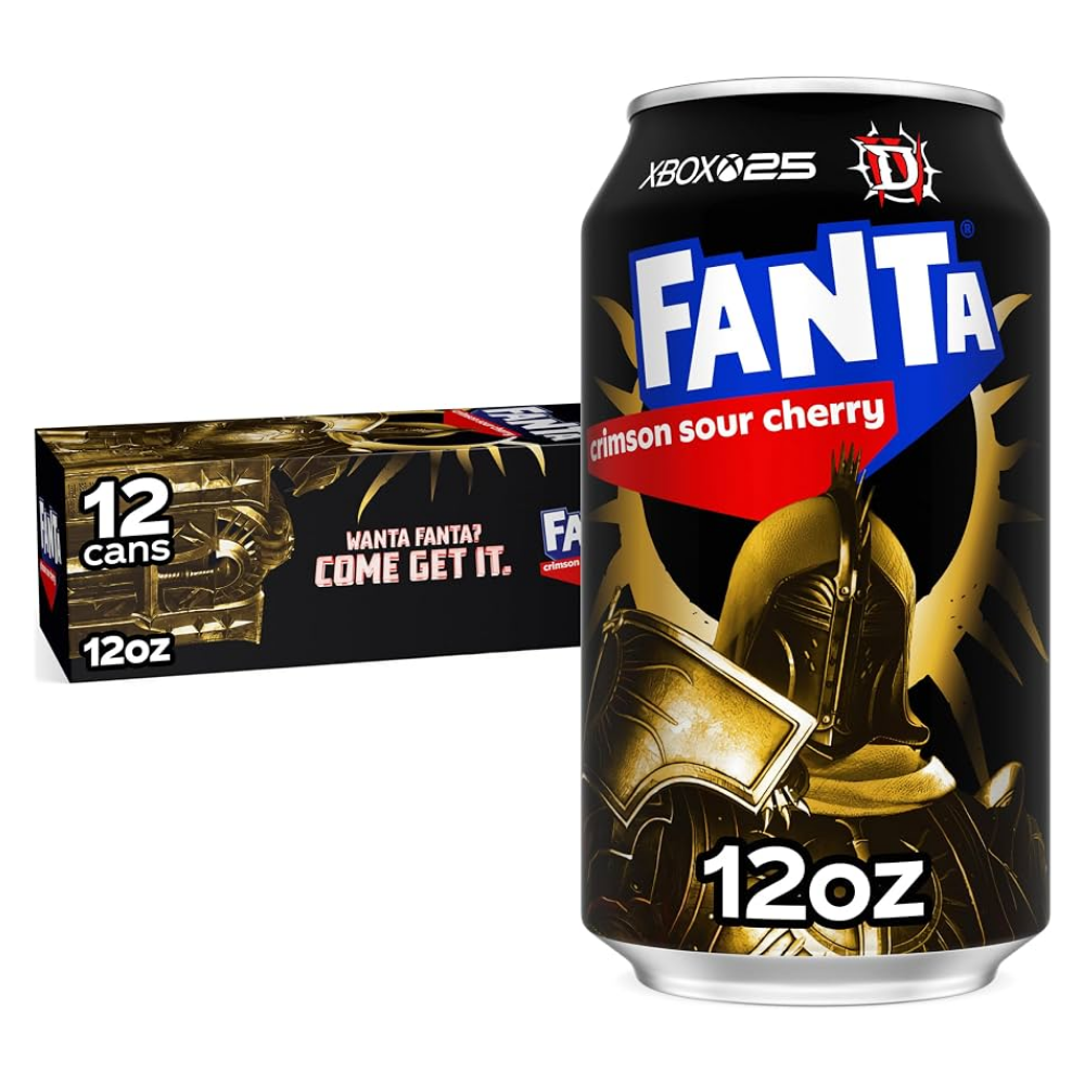Fanta Limited Edition Crimson Sour Cherry Cans 355ml 12 Pack