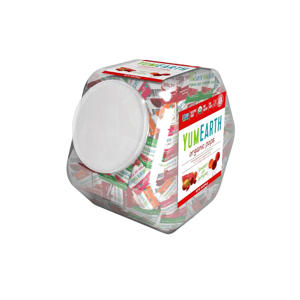 Yum Earth Organic Lollipops 136 Pops 850g