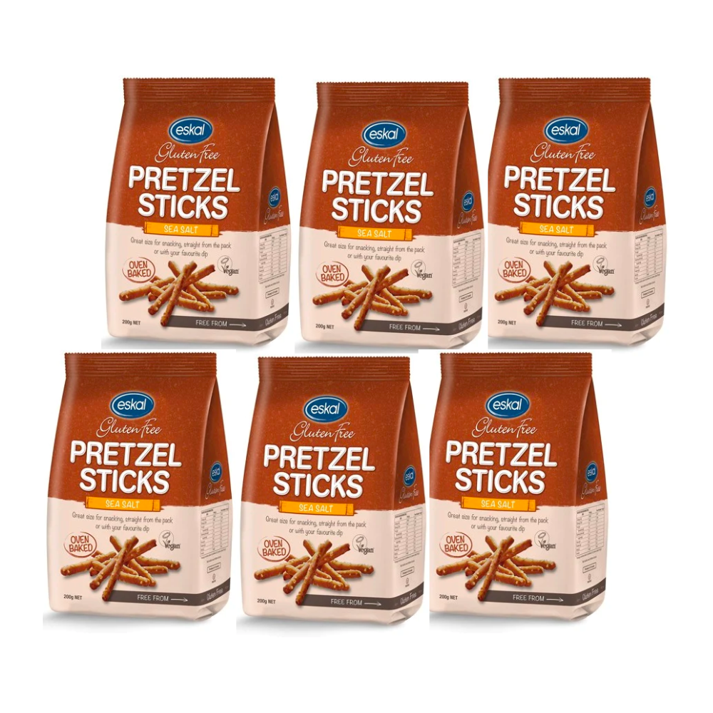 Eskal Gluten Free Pretzel Sticks 200g x 6
