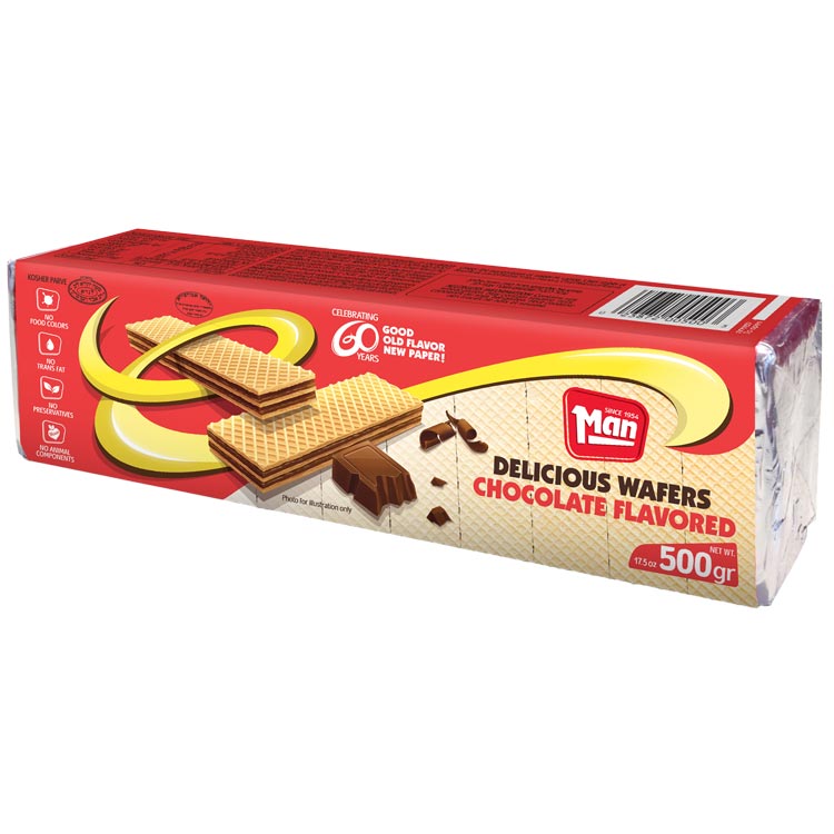 Man Chocolate Wafers 500g