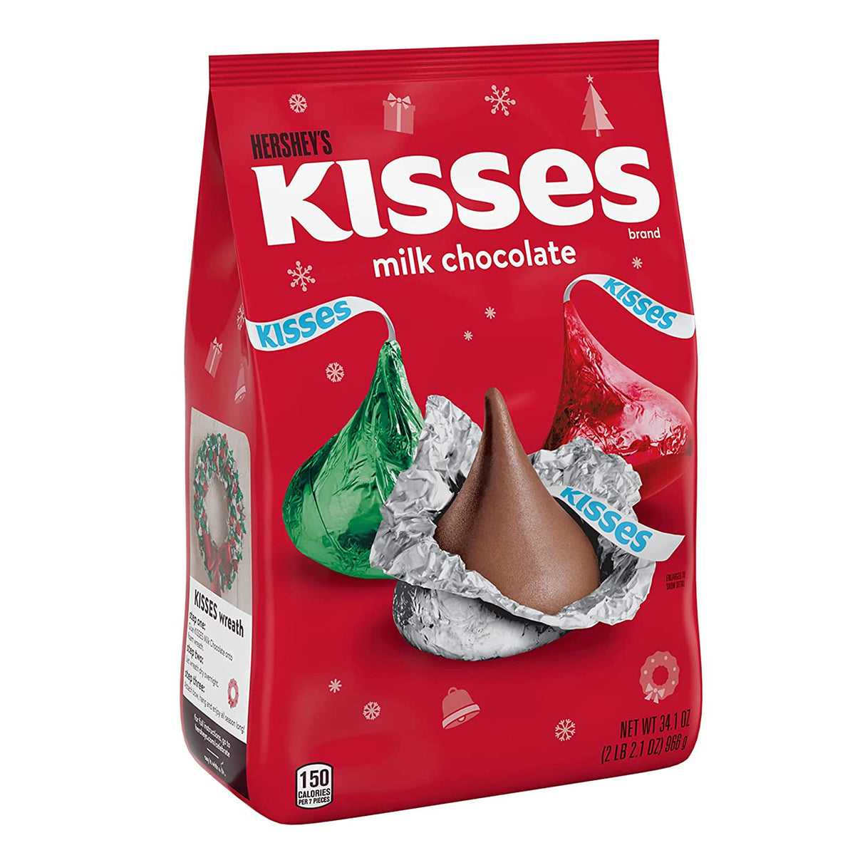 Hersheys Holiday Kisses Milk Chocolate 966g
