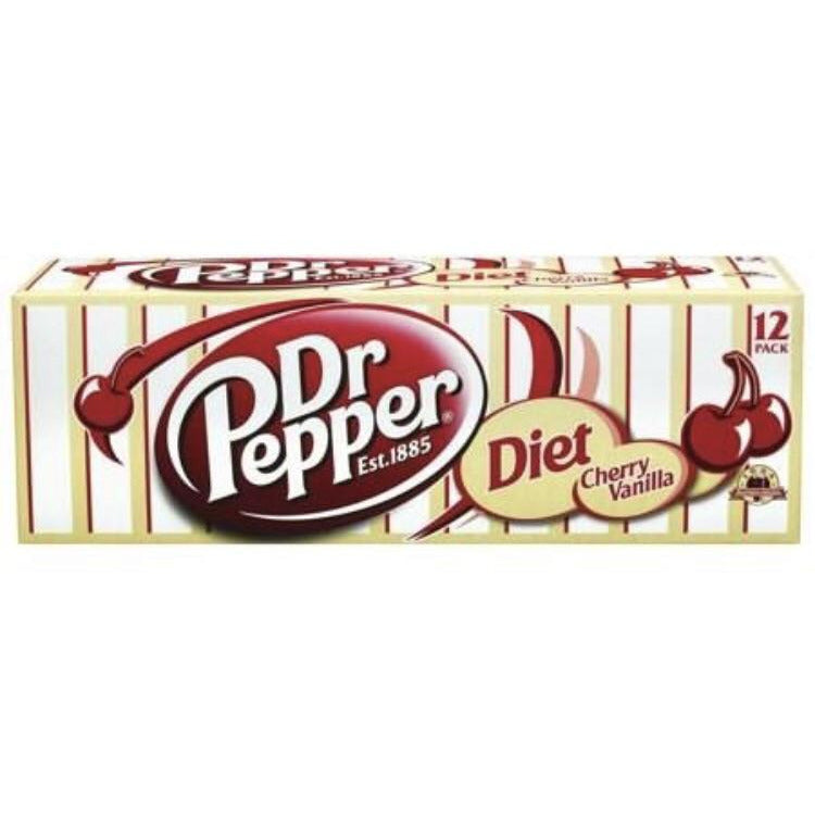 Dr Pepper Cherry Vanilla Diet Cans 355ml x 12