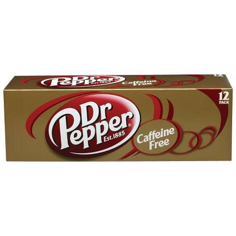Dr Pepper Caffeine Free 355ml x 12