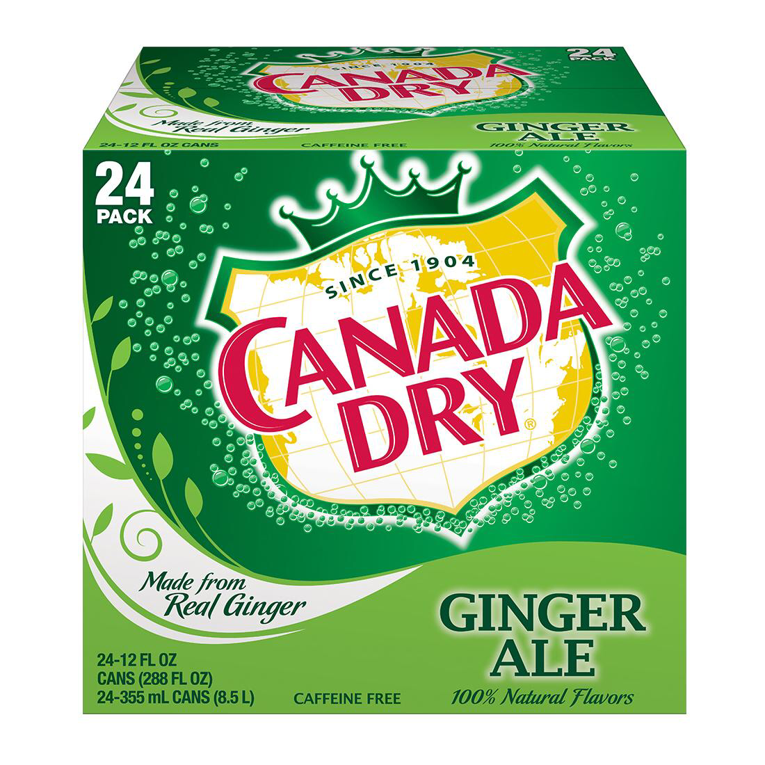 Canada Dry Ginger Ale Can 355ml 24 Pack