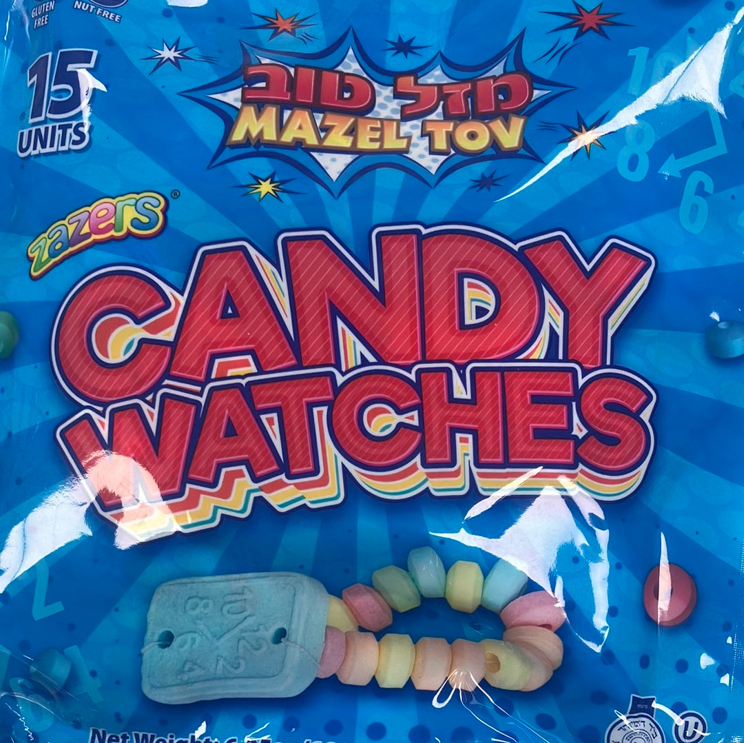 Zazers Mazel Tov Candy Watches 15 Pack 180g
