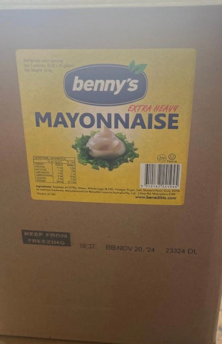 Benny's American Mayonnaise 15.16 Ltr