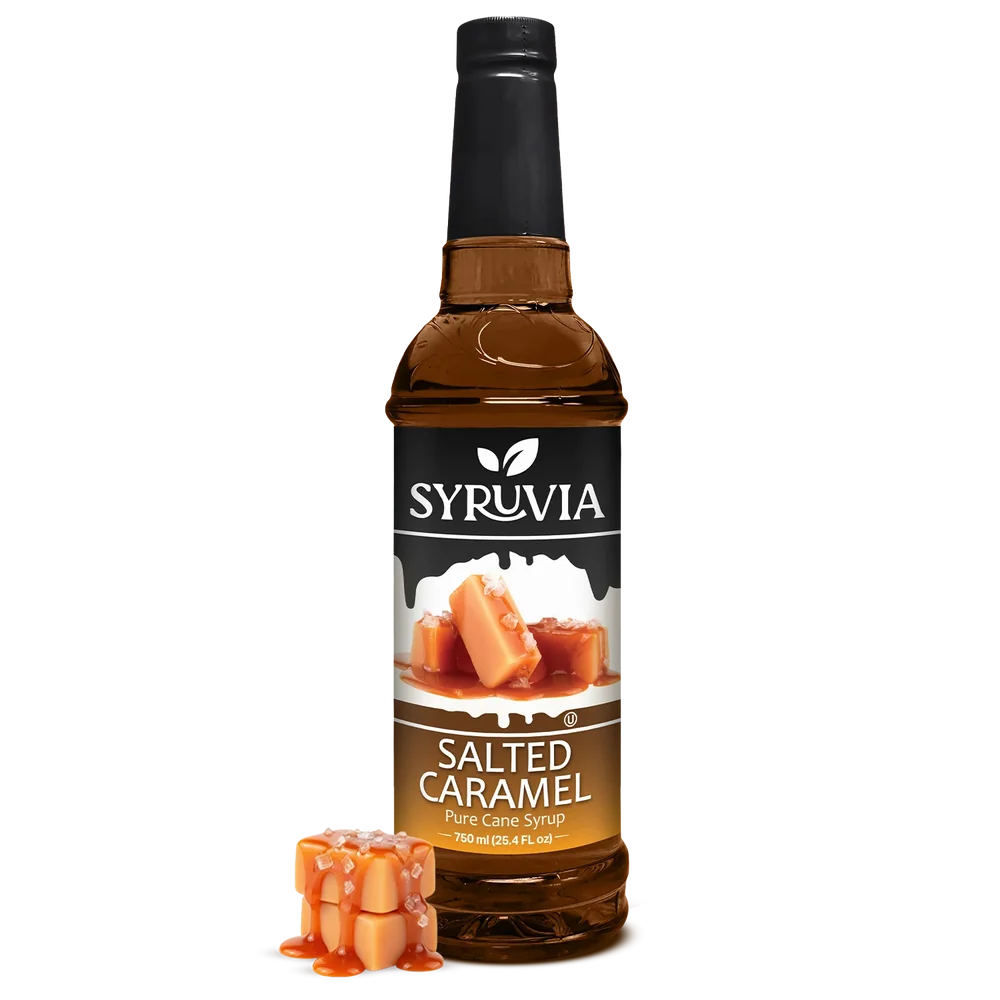SYRUVIA SALTED CARAMEL SYRUP 750ml