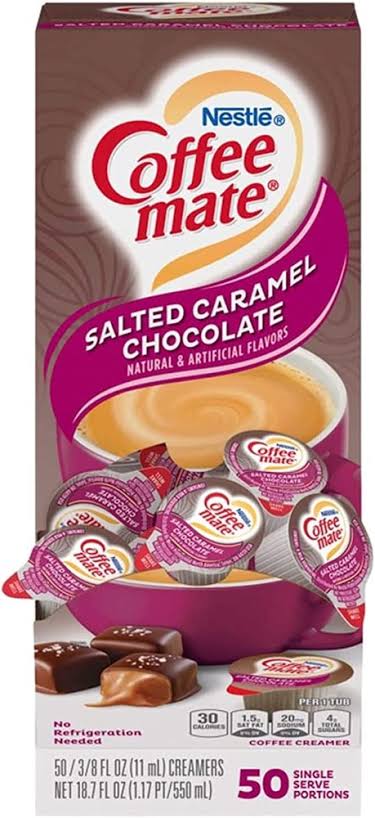 Nestle Coffee Mate Coffee Creamer Salted Caramel Chocolate 50 Single Serve