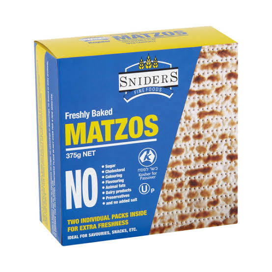 Sniders Passover Matzos 375g