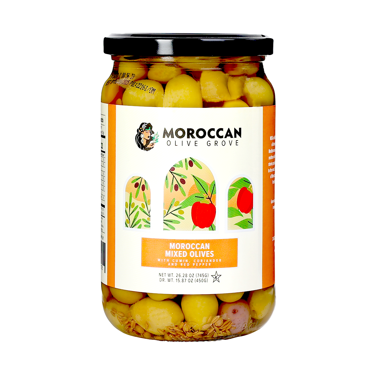 Moroccan Olive Grove Mixed Olives 745g