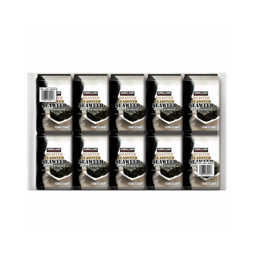 Kirkland Signature Roasted Seaweed 10 x 17g