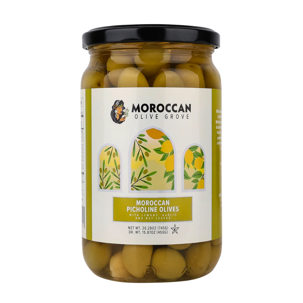 Moroccan Olive Grove Whole Picholine Olives 745g