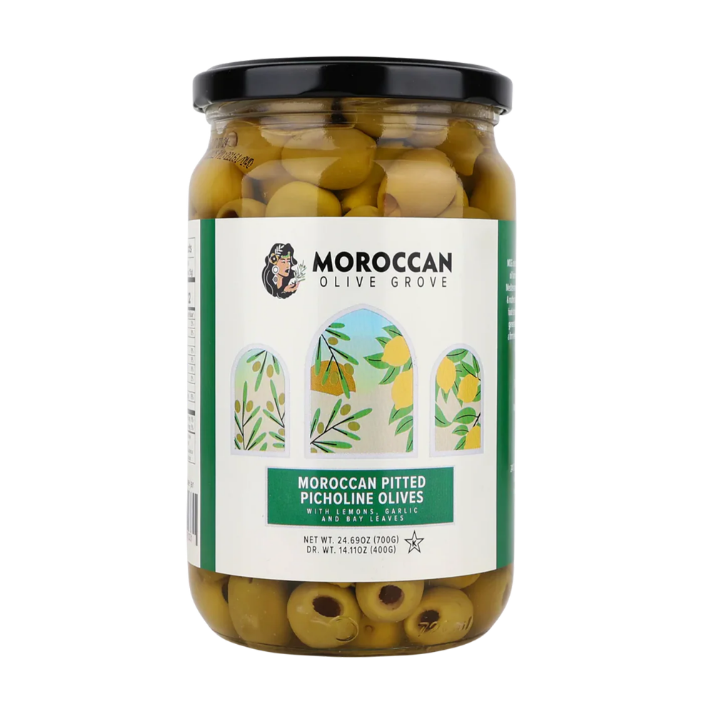 Moroccan Olive Grove Pitted Picholine Olives 745g