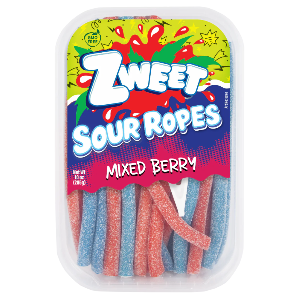 ZWEET SOUR ROPES MIXED BERRY 285g