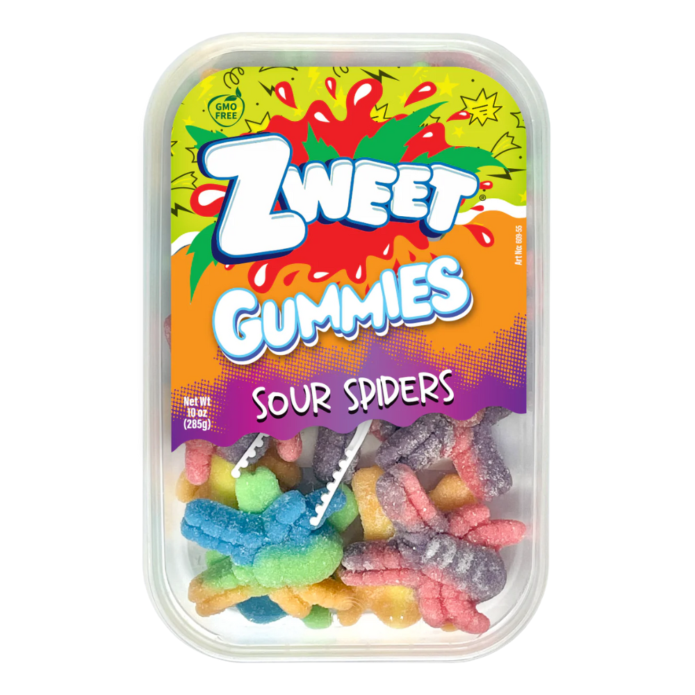 ZWEET GUMMY SOUR SPIDERS 285g