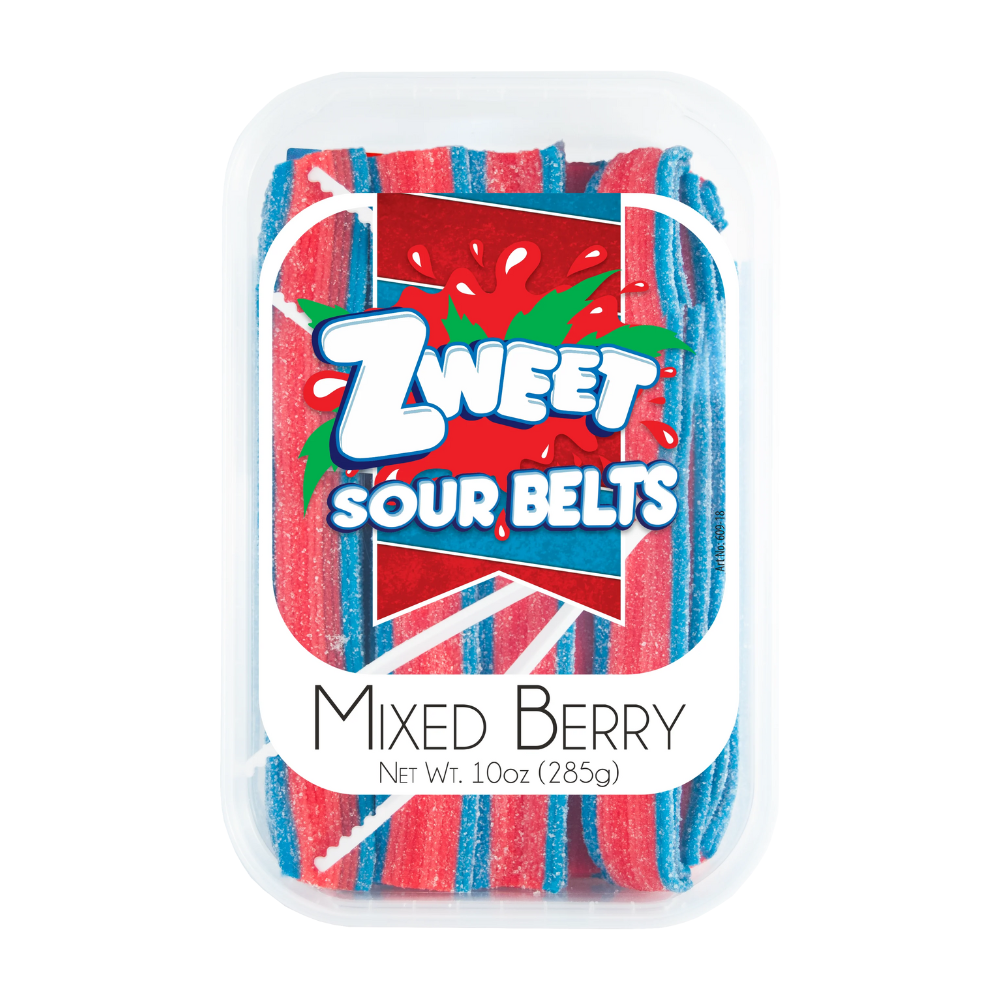 ZWEET SOUR BELTS MIXED BERRY 285g