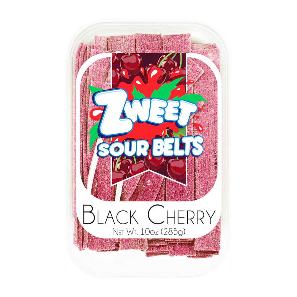 ZWEET SOUR BELTS BLACK CHERRY 285g