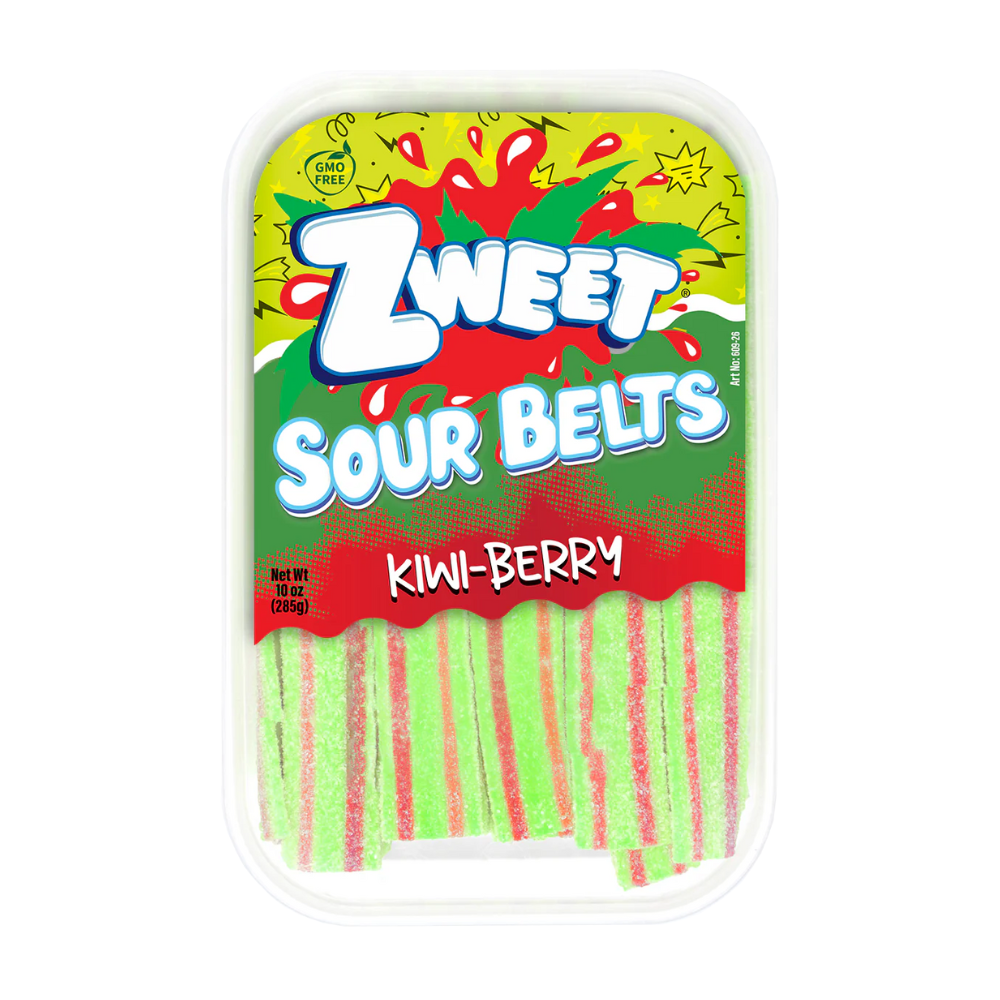 ZWEET SOUR BELTS KIWI STRAWBERRY 285g