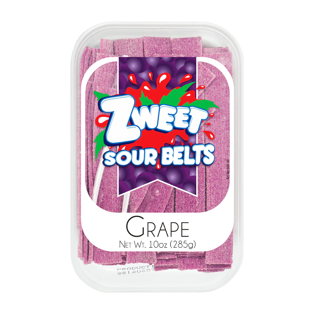 ZWEET SOUR BELTS GRAPE 285g