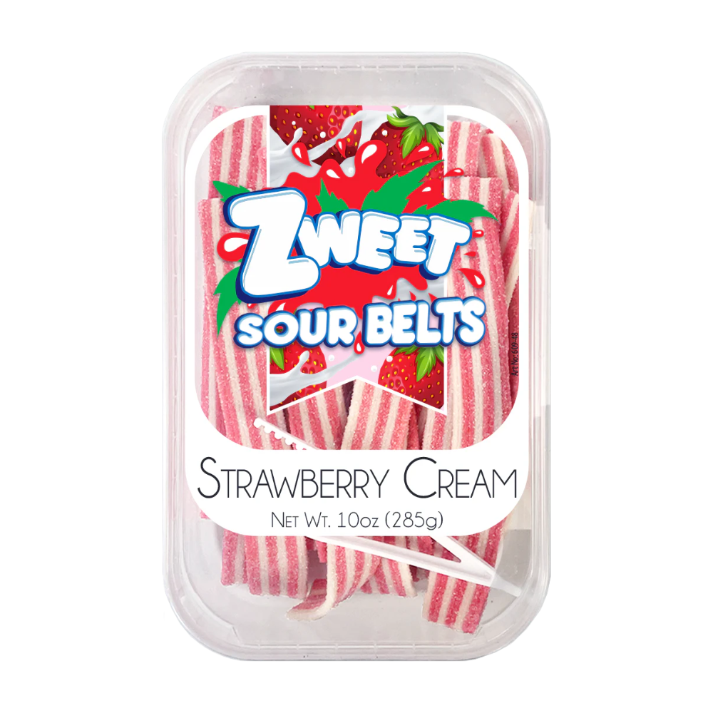 ZWEET SOUR BELTS STRAWBERRY CREAM 285g
