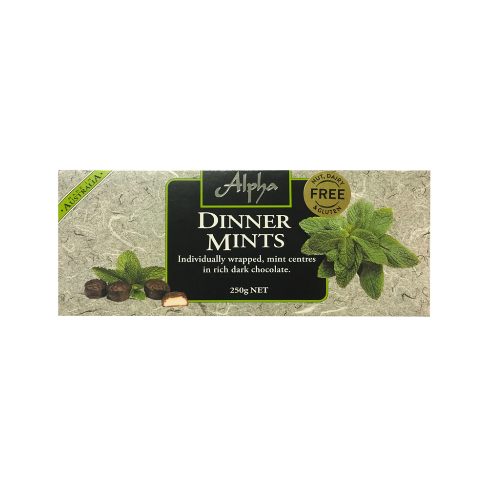 Alpha Chocolate Dinner Mints Gift Box 250g