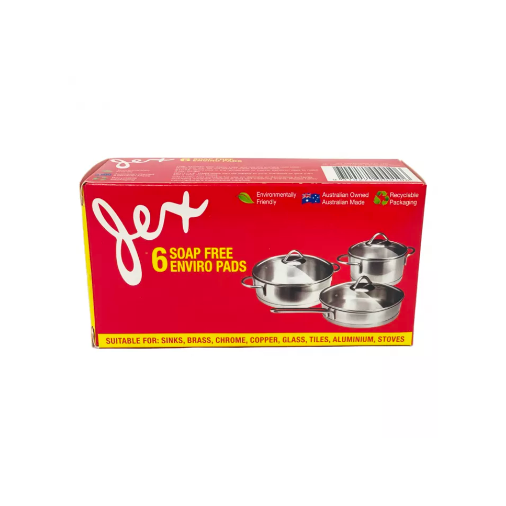 Jex Soap Free Steel Wool Pads 6 pack