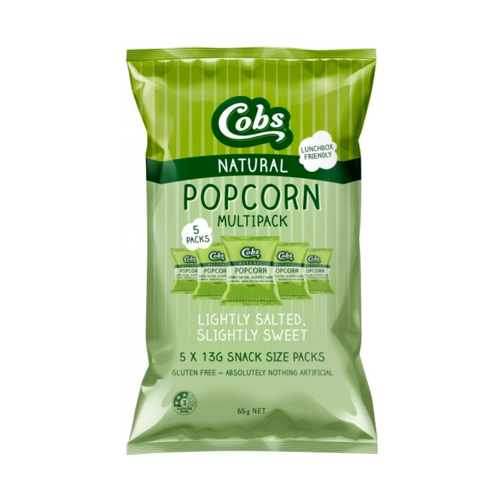 Cobs Popcorn Multipack Lightly Salted Slightly Sweet 65g
